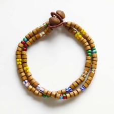 New 2PCS 7.5" Zara Wood Beads Bracelets Gift Vintage Women Party Holiday Jewelry