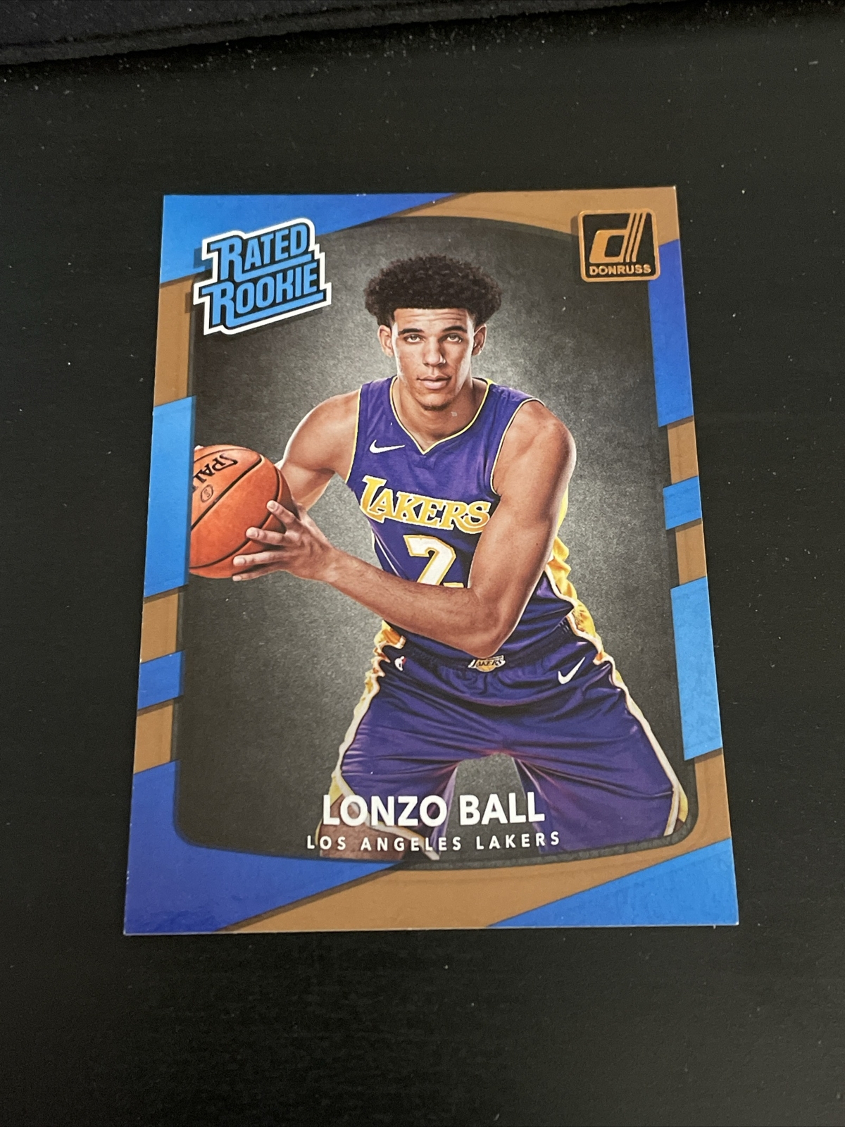 Basketball Card -- 2017-18 Panini Donruss #199 Lonzo Ball RC Rated Rookie