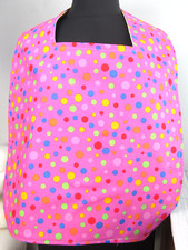 Adult Bib Large Special Needs Shirt Protector Fun Dots Print Gag Gift Flannel L