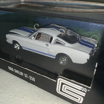 Hot Wheels 1:43 Muscle Car Series 1966 Shelby GT350 White w/Blue