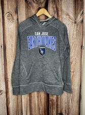 ADIDAS San Jose Earthquakes Pullover Hoodie Climawarm Youth Size 16-18