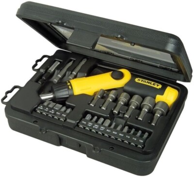 Stanley Pistolengriff Ratsche Schraubendreher Set 25-teiliges Kit Set 0-63-022