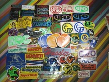 Adesivo vintage anni 70 ruote skateboard camion - Bennett Tunnel Powerflex UFO giroscopio +