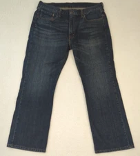 Levi's Mens Jeans 527 Blue Denim Bootcut Western Workwear Cowboy Dark 38x30