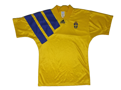 SWEDEN NATIONAL TEAM 1992-94 HOME SHIRT ADIDAS JERSEY SOCCER SIZE