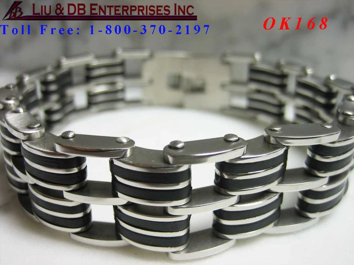 1 New High Quality Men s Stainless Steel Bracelet OK168 ON SALE
