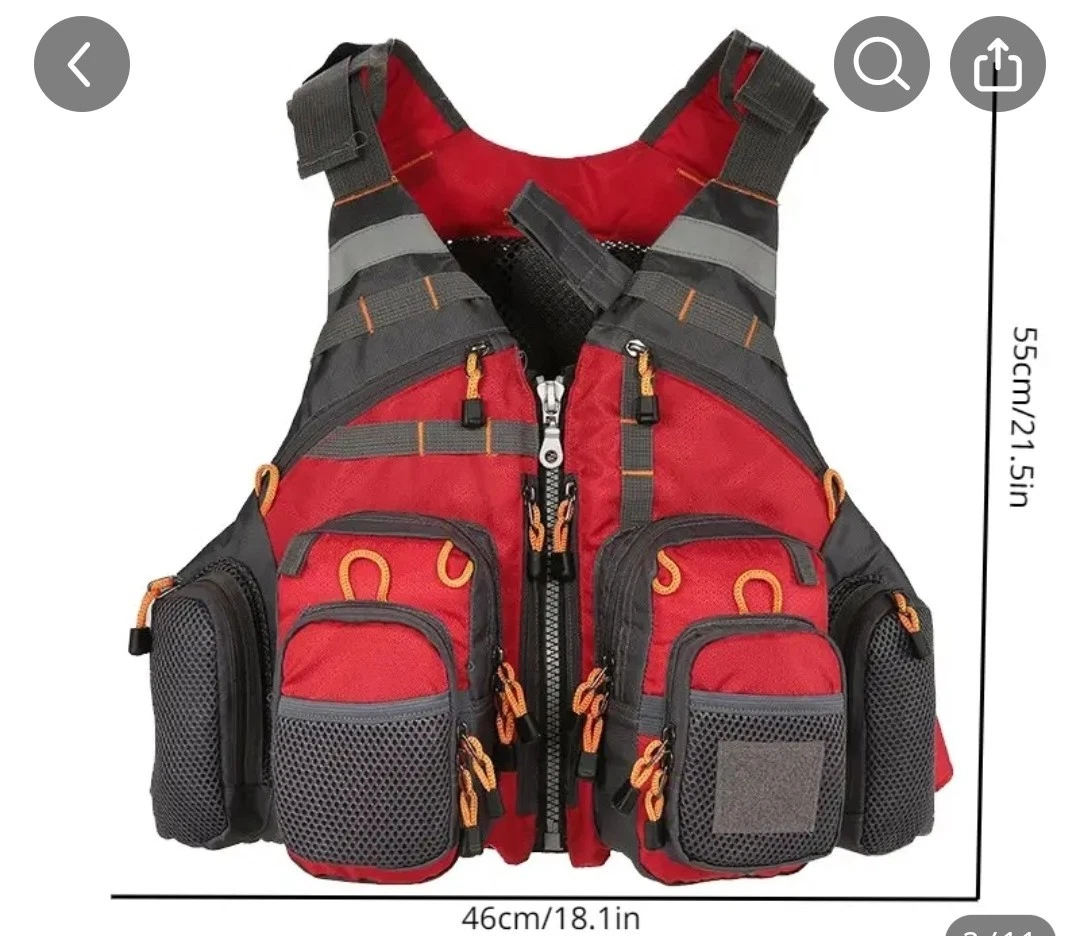 Fly Fishing Vest Black Universal Red
Opens in a new window or tab