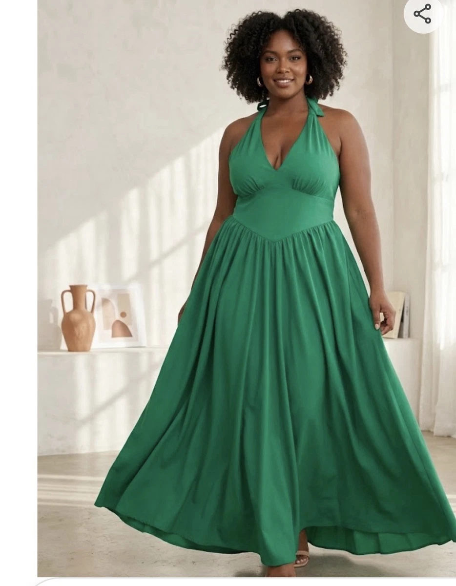 Halter Green Dresses for Women for sale | eBay