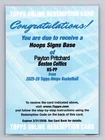 Payton Pritchard Redemption Hoops Base Auto 2025-26 Topps NBA Hoops 🏀 #HS-PP