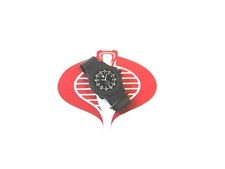 Vintage 1980s Kids Costume BLACK Plastic WATCH 1:1 ROLE PLAY