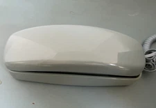 Vtg AT&T Trimline Phone 210 Touch Tone Push Button Corded Light Blue Untested