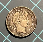 1913 Barber Dime