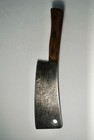 VTG VILLAGE BLACKSMITH FORAGED SOLID STEEL  MEAT CLEVER W/WOODEN HANDLE — photo 10