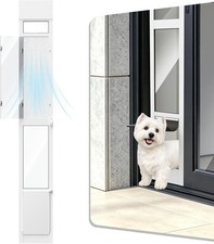 Dog Door for Sliding Glass Door Adjustable Height 75 4/5" to 80 3/10" Doggie