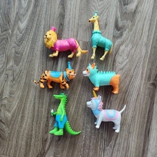 Ankyo Target Party Animal Figures Set of 6 Circus Zoo Birthday Cake Topper Toys