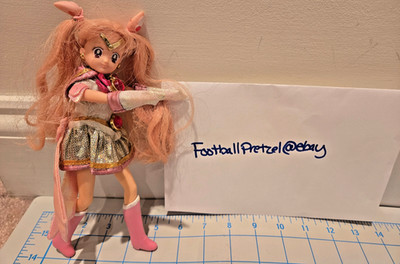 Sailor Moon Chara Talk Doll Super Chibi Moon 1995 Figure Bandai 9'' WORKS