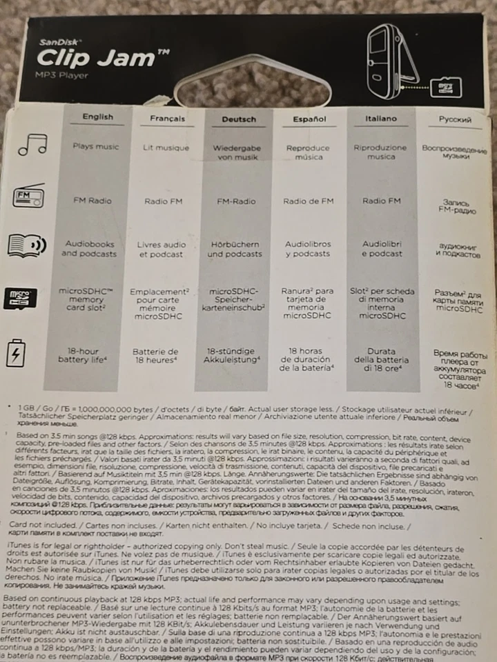 SanDisk Clip Jam 8GB MP3 Player - Black - Image 4 of 4