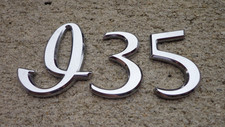 Infiniti I35 Emblem Letters Badge Decal Logo Rear Trunk Oem Genuine Original