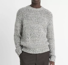 Vince Homespun Marl Men's Crewneck Grey Sweater Size Large NWT