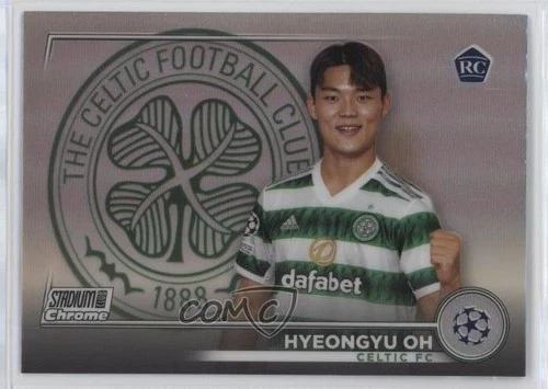 2022 Topps Stadium Club Chrome UEFA Competitions Refractor Hyeongyu Oh Rookie RC