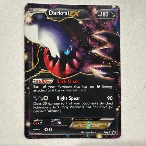 Pokemon 2012 Black & White Promos BW46 Darkrai EX Holo Black Star Promo