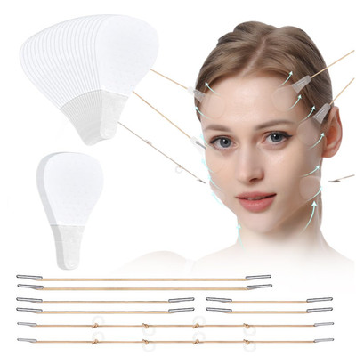 Facelifting Tape Set 80 Aufkleber 4 Hebeseile V Form Konturierung Gesicht H