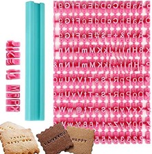 Letter Stamps for Clay Cookies - Alphabet Stamp Mold for Baking, DIY Emboss...