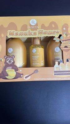 Luseta Manuka Honey & Pearl Hair Care Set Color Safe Sulfate-Free 3pc 37.18oz