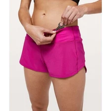 Lululemon Speed Up Shorts 2.5" Fantom Fuchsia Size 10