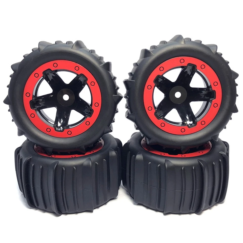 4x RC 1/16 1/14 Schnee-Sand-Paddelreifen Räder für Wltoys 144001 124018 HBX MJX - Bild 4 von 4