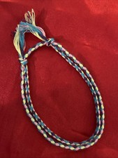NEW BOHO BRAIDED THREAD FRIENDSHIP BRACELET ADJUSTABLE YELLOW PINK PURPLE TEAL