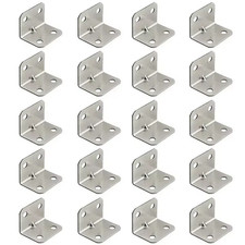 20Pcs 90-Degree Angle Brackets Heavy Duty L Corner Braces for Furniture