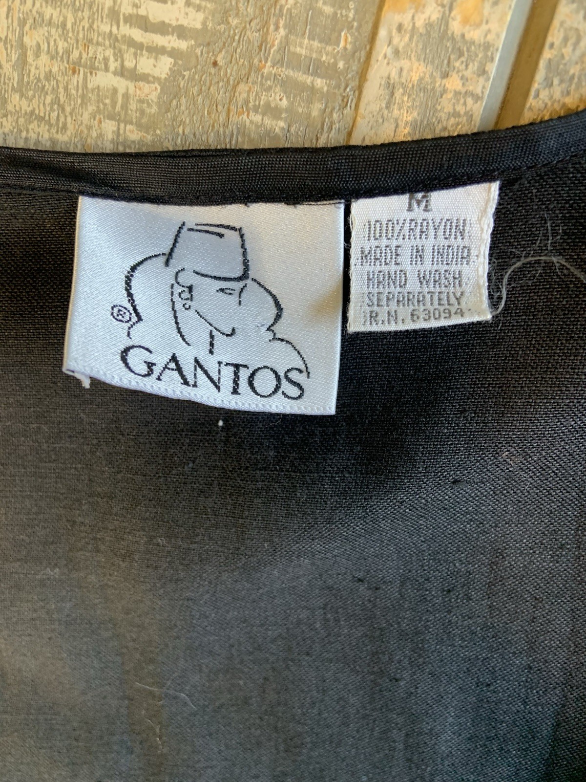 Vintage Gantos Patchwork Sequins Print Rayon Vest… - image 5