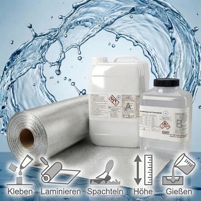 GFK-Set Epoxidharz+Glasfilament 160g/m² Menge variabel TOP!