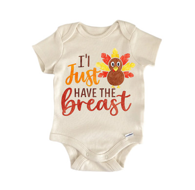 Turkey Breast Thanksgiving Newborn Baby Onesie  Bodysuit