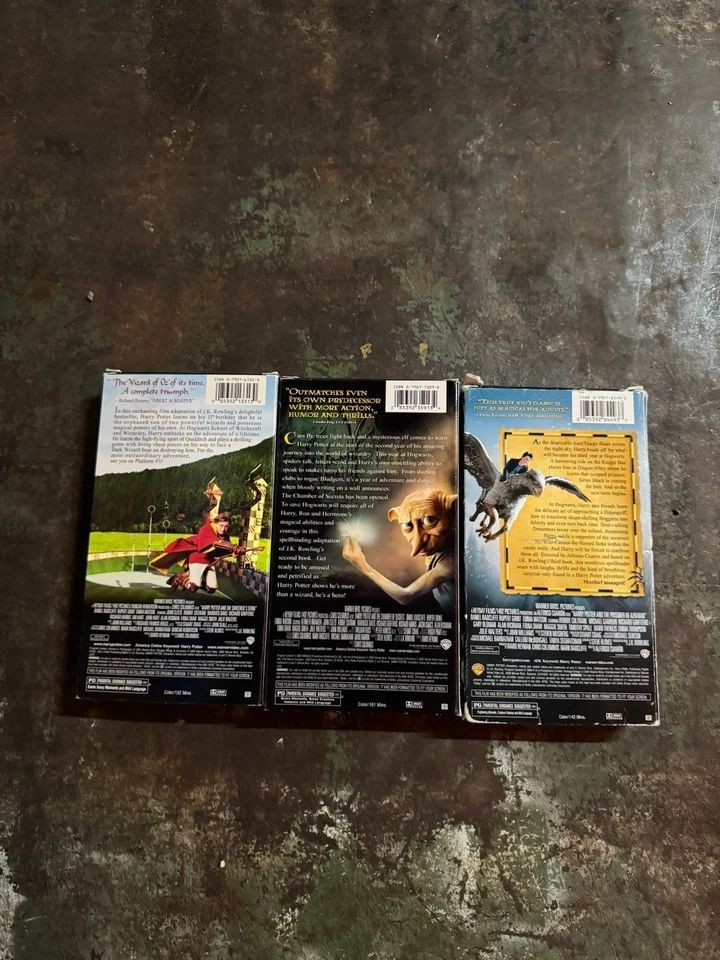 Lot Harry Potter Trilogy VHS Vtg Years 1 2 3 Sorcerer's Stone Chamber of Secrets - Image 3 of 4