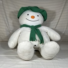 Vintage Eden The Snowman BIG 29    Stuffed Plush Green Hat  Scarf Raymond Briggs