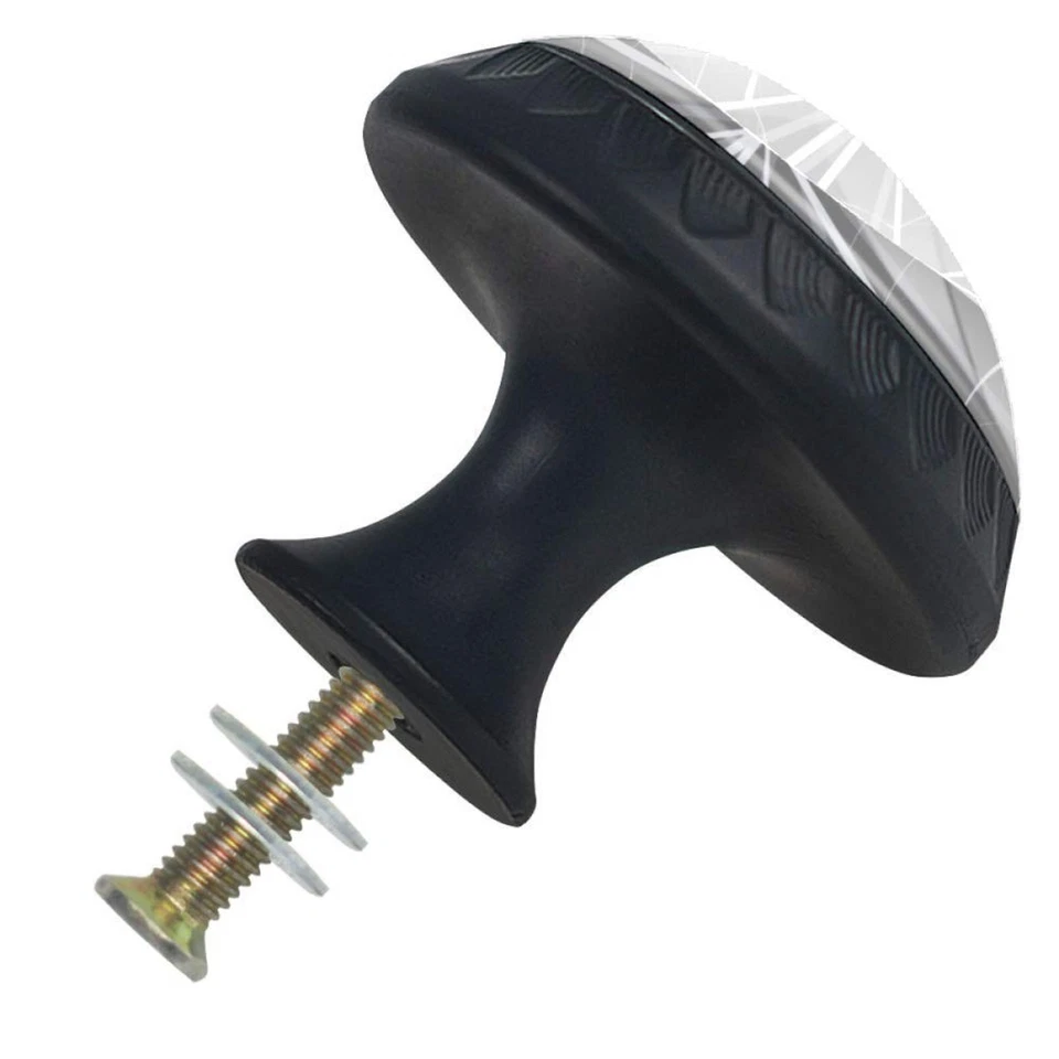 LORVIES Telaraña Cajón Perilla Tirador Manija Cristal Vidrio Forma Círculo Gabinete... Foto 3 de 4