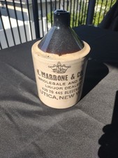 Vintage Stoneware Liquor Jug V. Marrone & Co....