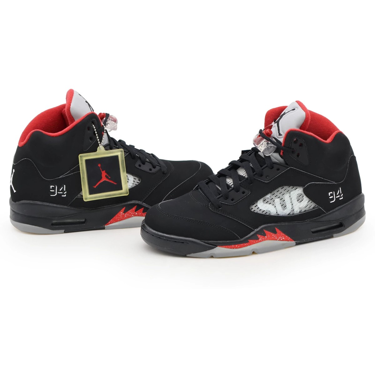 824371-001 Supreme Nike Air Jordan 5 Retro Black (Men's) | eBay
