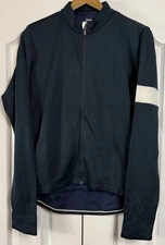Rapha Men's Brevet Long Sleeve Jersey 2 SIZE XL Navy White Wool Blend NWOT