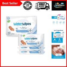 Sensitive Newborn  Baby Wipes, 3-In-1 Cleans, Cares, Protects, 99.9 Water,...