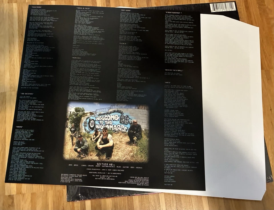 Section H8, Welcome to my Nightmare, Grey, Vinyl, Limitiert, Flatspot Records - Bild 3 von 4