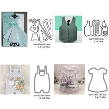Dress Vest Metal Cutting Dies Scrapbooking Embossing Stencils Paper Card Crafts
