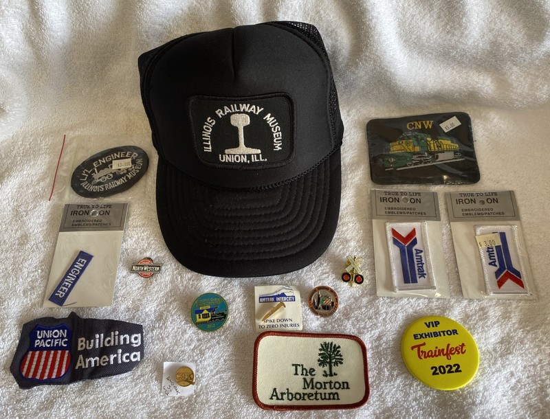 Illinois Railway Museum Snapback Cap + pins and Patches