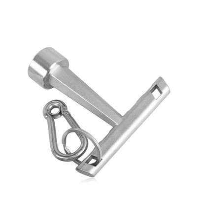 New Stainless 13/16'' Penta Curb Box Key Wrench Fit for Water Meter Key