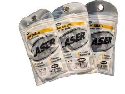 20'' Chisel Chain 3/8 x .058 x 72DL fits Husqvarna & Jonsered 3 pack  