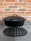 WAGNER WARE SIDNEY O CAST IRON OVAL ROASTER No. 1285-Restored