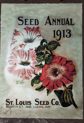 Seed Annual 1913 St Louis Seed Co SLATE Wall Art Handcrafted By Plain Jane  NICE