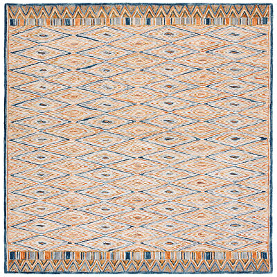 Safavieh Aspen GOLD / RUST 5' X 5' Square Area Rug - APN808D-5SQ